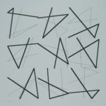 Vera Molnar, 9 Doubles signes sans signification, plotter drawing, ink on paper, x cm, 19