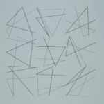 Vera Molnar, 9 Doubles signes sans signification, laser print on paper, series of 5, edition of 5, 30 cm x 28 cm each, 2004
