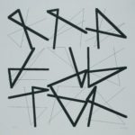 Vera Molnar, 9 Doubles signes sans signification, plotter drawing, ink on paper, x cm, 19
